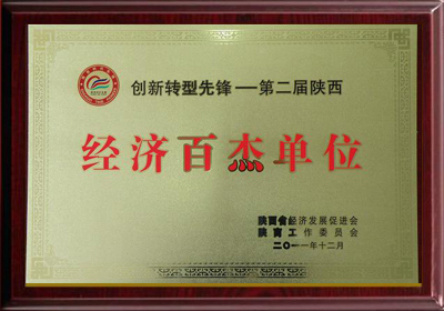 第二屆陝西經濟百傑單位獎